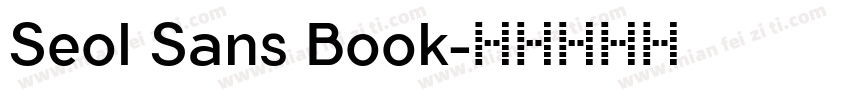 Seol Sans Book字体转换